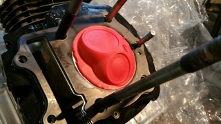 Arias Piston After Claying Arias Piston After Claying