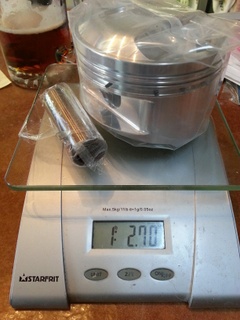 Arias Piston on Scale Arias Piston on Scale